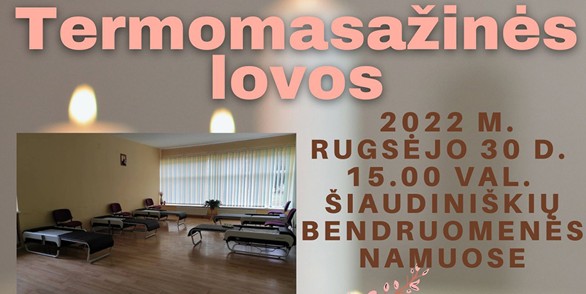 Termomasažinės lovos