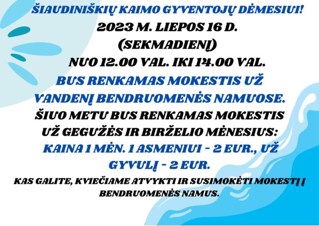 Mokestis už vandenį